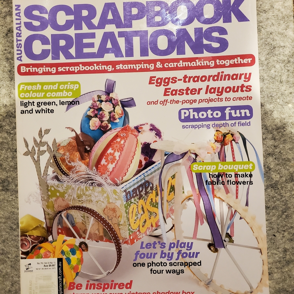 Australian Scrapbook Creations Magazine - Easter Spring Crafts Cards
